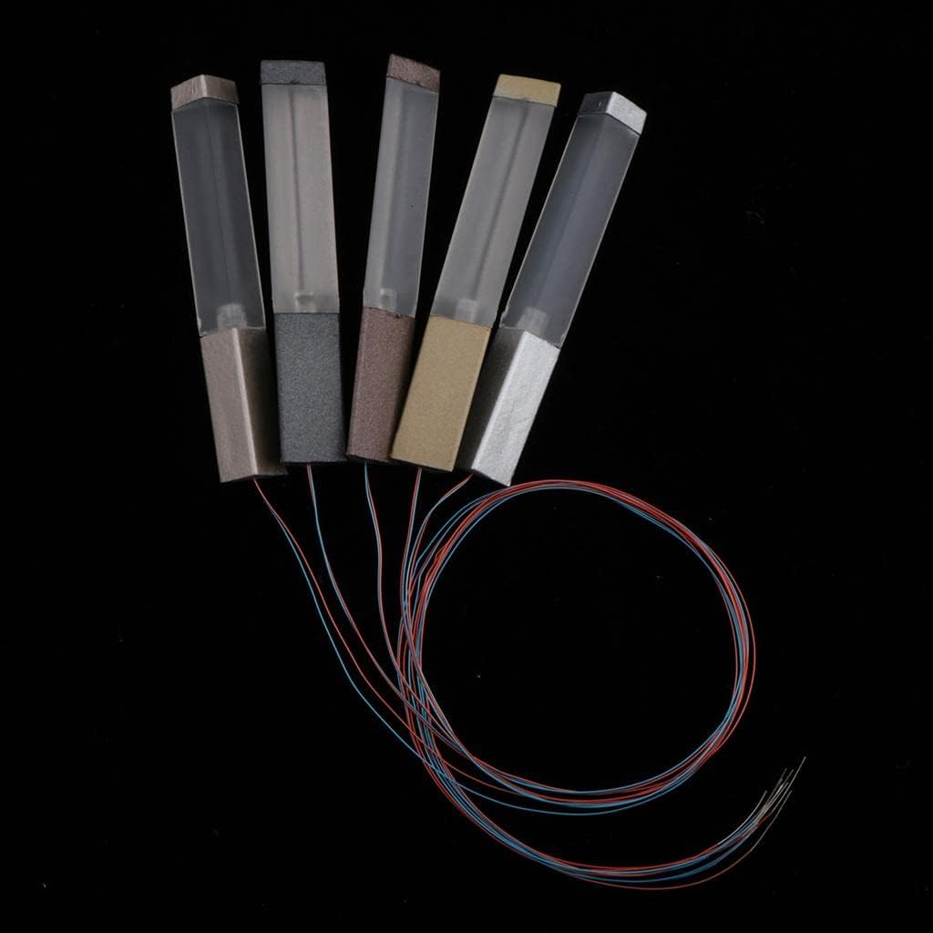 5pcs 1:100 Mini Street s HO Scale Model Train Railway LED Lamp Posts - Perfect for Miniature Garden Landscape Decoration and Building Layout - Great Gifts for - 6.1cm
