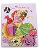Princess Besties Make You Shine Folders Bundle - Ariel, Rapunzel, Tiana, Moana, Snow White - Set of Two 3-Hole 2-Pocket Portfolio Folders