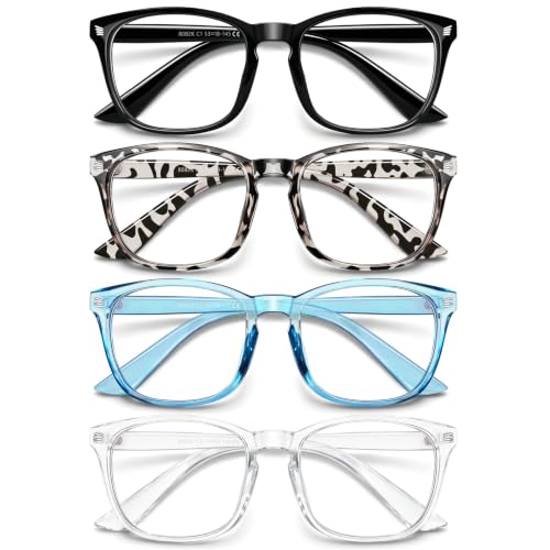 Image of 4 Pack Blue Light Glasses for Women Men, UV Protection Blue Light Blocking Computer Glasses - Lightweight