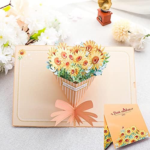 Miniatura 5 de WESAPPINC Paquete de 5 tarjetas de felicitación 3D, tarjetas de Navidad, postales desplegables, tarjetas de aniversario de cumpleaños para padres,