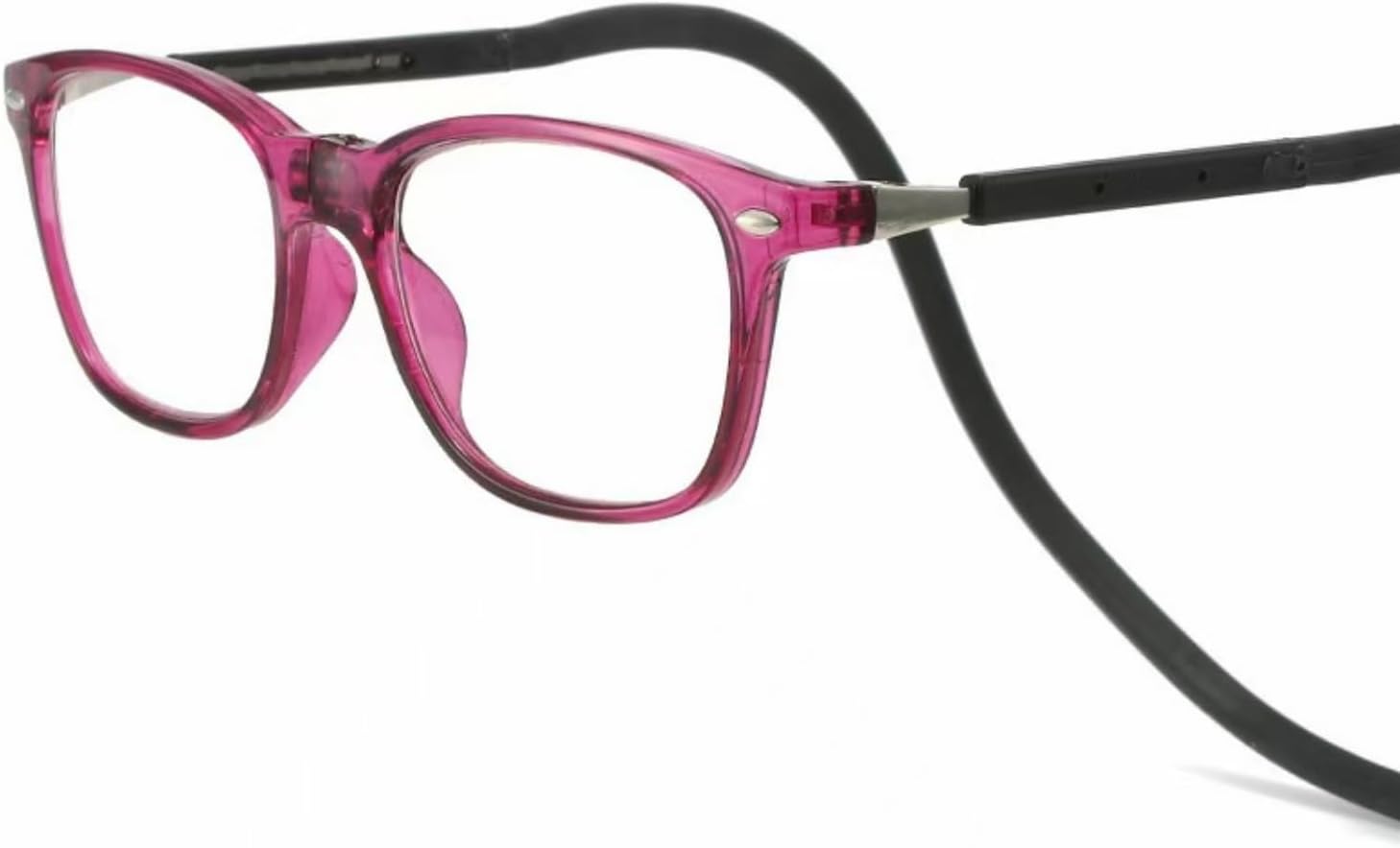 Magnetic Blue Light Blocking Reading Glasses for Presbyopia, Blue Light Filter, and Interchangeable Adjustable Straps 2.5