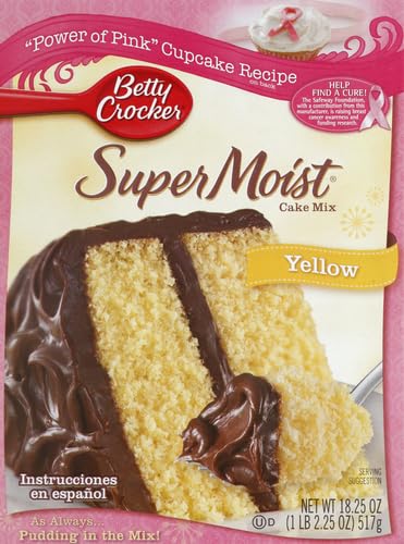 Image of Betty Crocker Super Moist Yellow Cake Mix, 15.25 oz