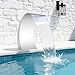 TFGXUE Cascada de piscina, fuente de piscina de acero inoxidable, no se requiere instalación, presión de agua adecuada dentro de 2.5 kg, cascada de estanque para estanques, piscinas y piscinas