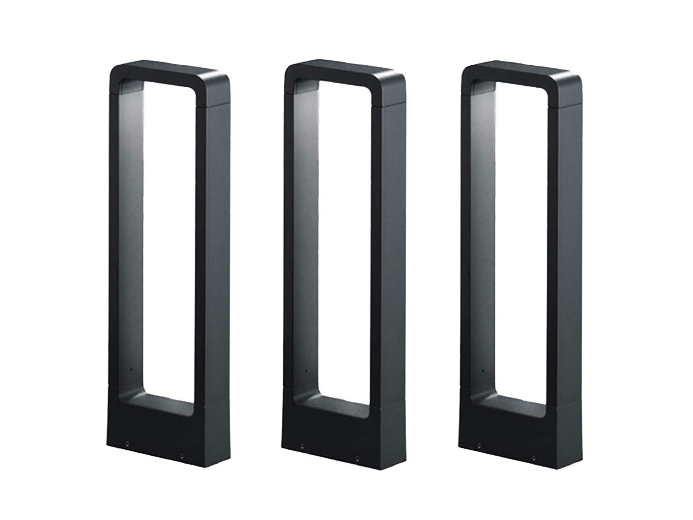 Lampadaires d'extérieur à LED de 50 cm pour illuminer vos soirées et terrasses en lot de 3