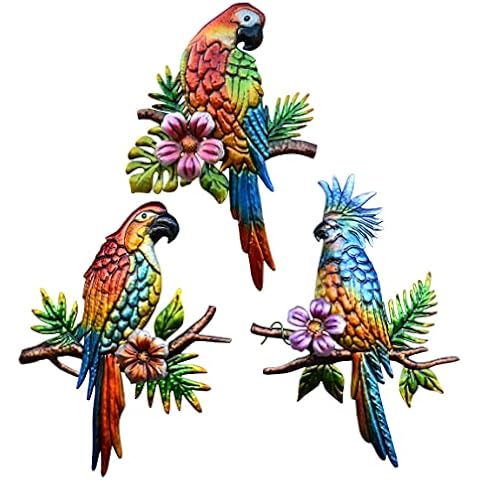 J-Fly Tropical Parrot Wall Art Decor Cover