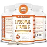 Premium Liposomal Vitamin C Supplement - High Absorption, Fat Soluble Ascorbic Acid Vitamin C 1000mg for Immune Support - Collagen & Immune System Booster, Non-GMO, 90 Capsules