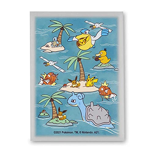 Sleeves Pokémon Sunny Sea protège-cartes de collection lot de 65 pochettes de jeu