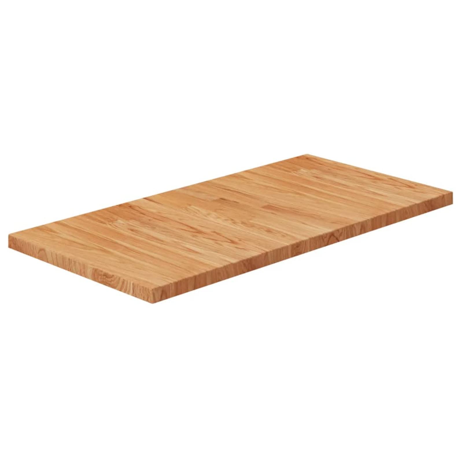 Tavolo da tavolo in legno massello, 80 x 40 x 2,5 cm, marrone chiaro, piano di lavoro in legno massello per casa, ufficio, artigianato e progetti fai da te