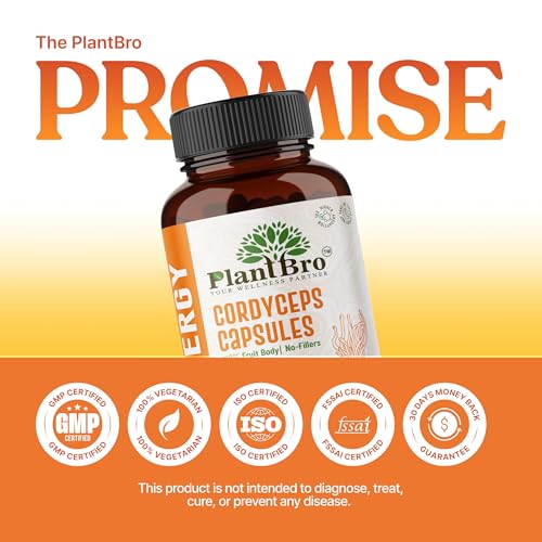 Image of Cordyceps Militaris Extract 30 Capsules - For Stamina, Energy & Workout Recovery - Natural Pre-Workout Alternative for Men & Women - Vegan, Non-GMO, Lab Tested, FSSAI Certified