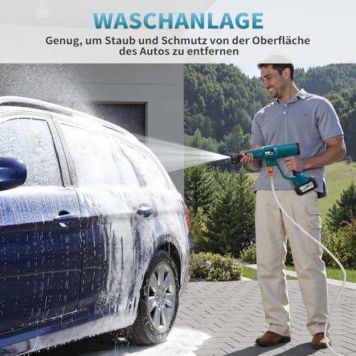 Akku-Druckreinigerpistole für Makita-18V-Akkus, Akku-Druckreiniger für Mobile Reinigung und Bewässerung (ohne Ladegerät und Akkus) 4