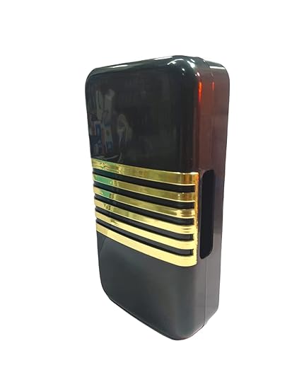 Exquisite Export International Ding Dong Door Bell Sweet and Loud Sound Smooth Glossy Finish Futuristic Design with e-Book (Glossy Black)