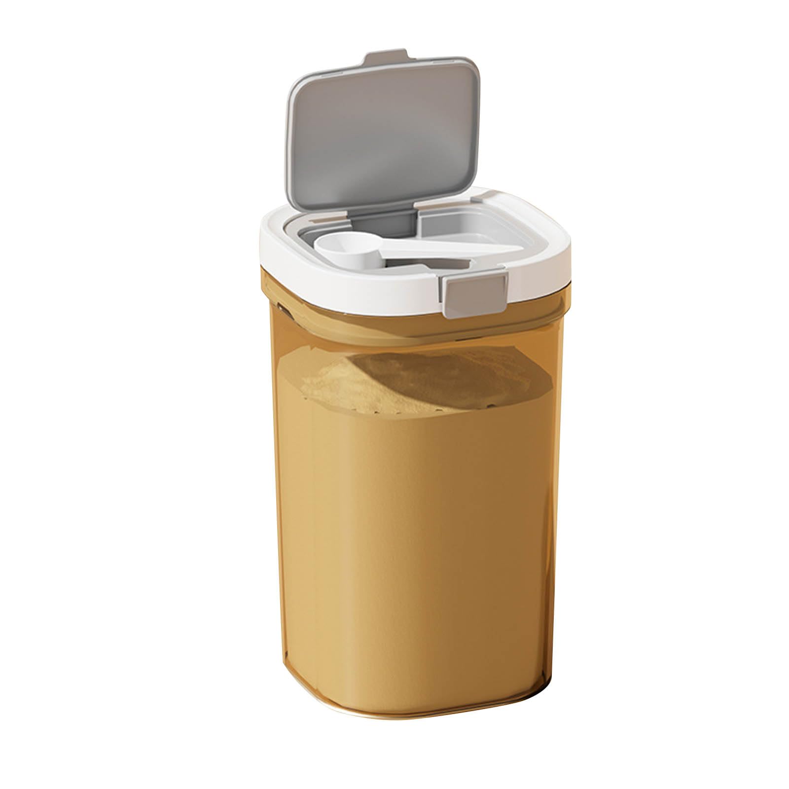 Airtight 1.8L Kitchen Canister Stackable Leakproof Food Storage Spoon for Coffee Snacks Dry Goods Modern Design Food Storage Canister