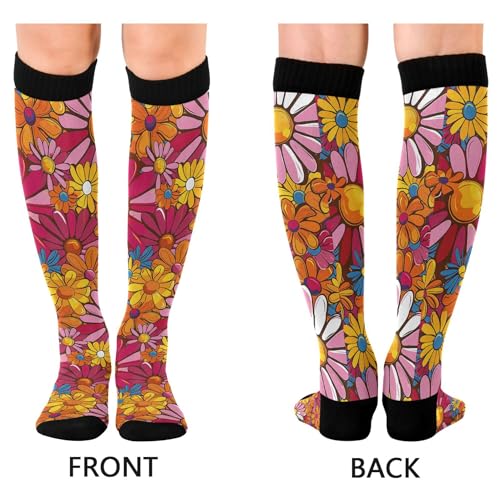 Compression Socks for Men and Women Knee High Socks Support for Sport Running Hiking Fitness2