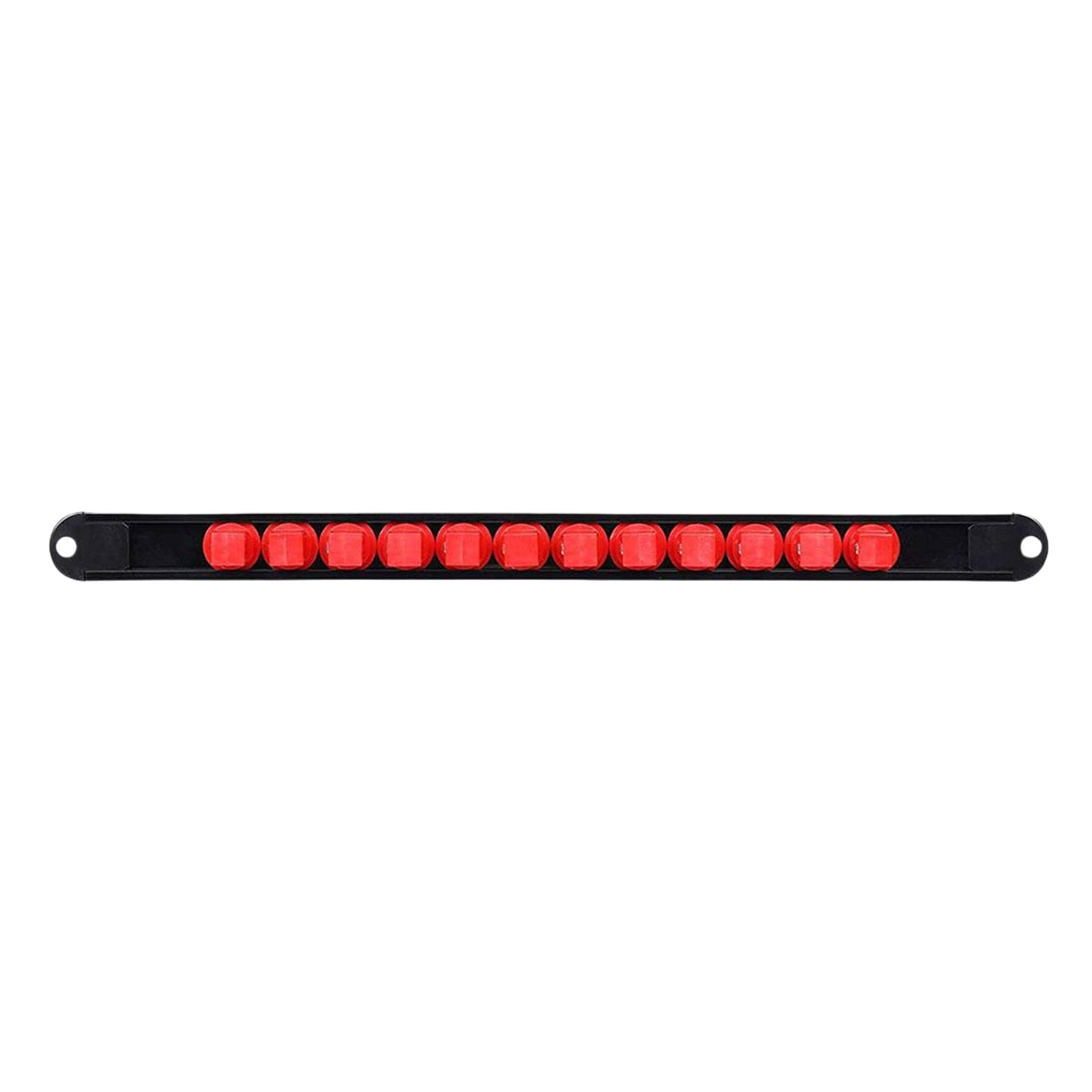 Ekoama 360 Degree Rotation Socket Organization 1/4 3/8 1/2inch Socket Clip Holder Sliding Stand Sleeve Rack