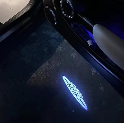 AutoQi LED Logo Projektor Türlicht, Einstiegsbeleuchtung für MINI R50-R61 Modelle, 2 Stück