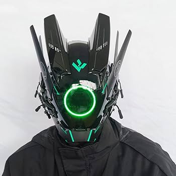 Amazon.co.jp: グリーンライト サイバーパンクマスク ヘルメット