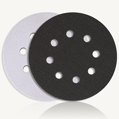 STEBRUAM Almohadilla de Lijado,Interfaz Lijadora 125mm, Almohadilla de Lijado Suave, Almohadillas de Discos de Lijado, Almohadilla de protección de reducción de ruido