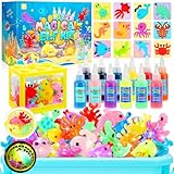 iKidiki Aqua Fairy Water Gel Kit, Magic Toys for 5 6 7 Year Old Girl Boy Arts and Crafts for Kids Age 4 5 6 7 8 Creative Birthday Xmas Gifts for 4-8 Year Old Girls Boys Elf Squishy Maker Water Jelly