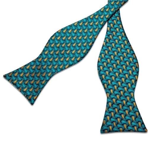 Corbata de moño ajustable para hombre de seda clásica miniatura 4