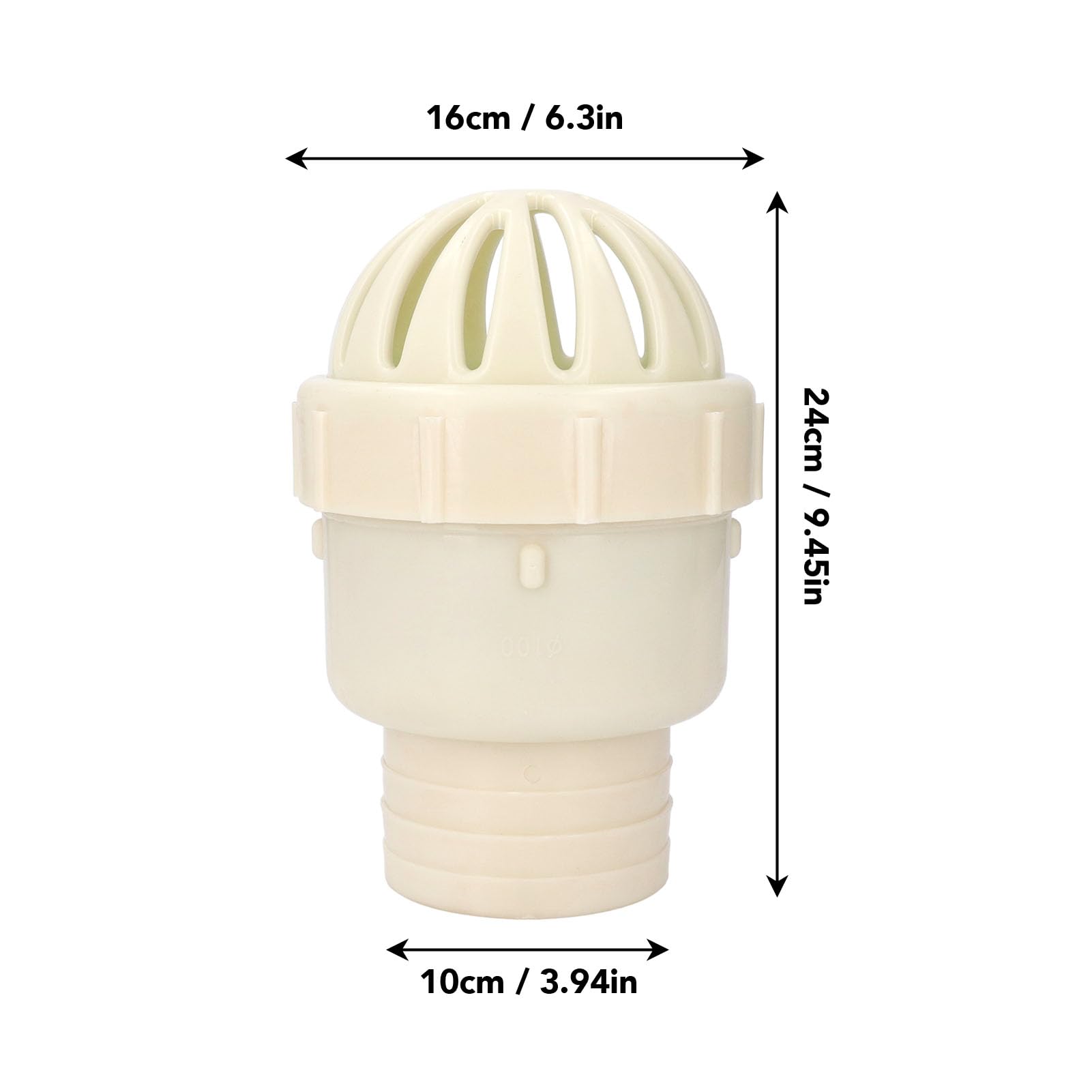 Strainer, Sewage Pump Inlet Pipe Fittings Filter Blowdown Valve 4 Inch Plastic Submersible Sewage Pump Inlet Valve Filter for Replacement