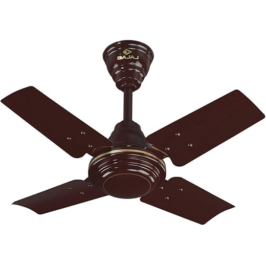 Bajaj Maxima 600 MM Ceiling Fan | High Speed | Double Ball Bearing | Quick-start High Torque Motor | 2-Yr Warranty ?Brown?