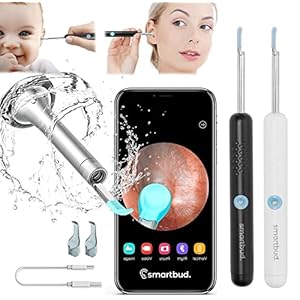 Smartbud™ Ear Cleaner – Professional HD Camera – Smart Ear Wax Remover – Wireless Otoscope with 6 LED Lights Ear Scope…