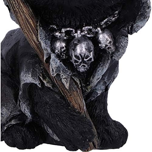 Nemesis Now Amara Grim Reaper Feline Cat Figurine, Black, 10.2cm
