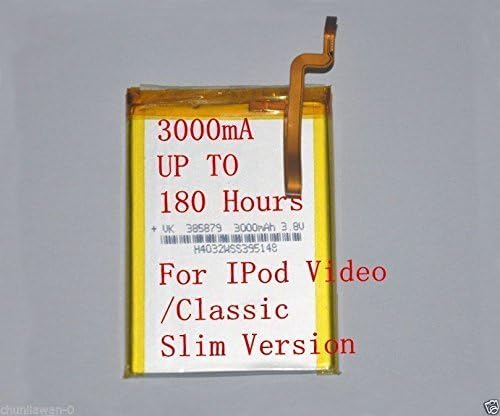 3000mAh Battery Upgrade Replacement for iPod Classic 7th gen 160 GB Thin