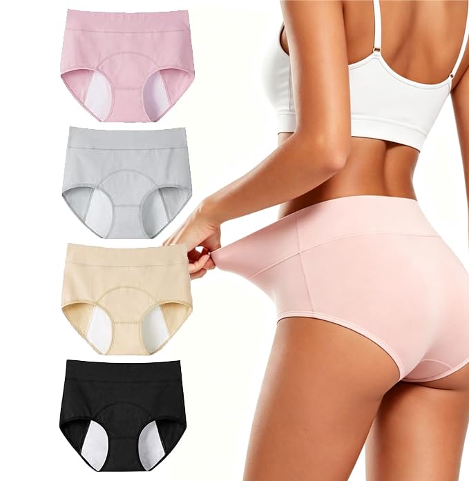 Image of leak proof panties for women over 60, women's incontinence panties.