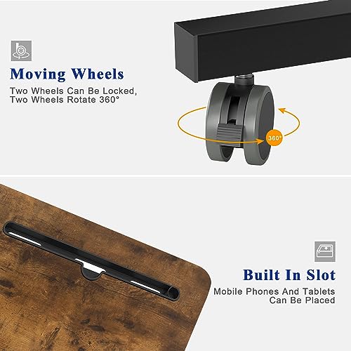 Soges 10CZZS05-3-80FG Rolling Laptop Stands Desk Cart Height Adjustable thumb #5