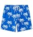 Aueyan Palm Tree Swim Trunks Boys Swim Shorts Size 14-16 Blue Bathing Suit Beach Board Shorts with Lining Pockets and Drawstring
