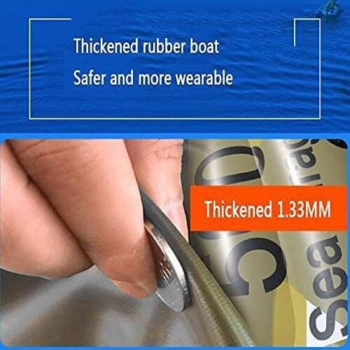 Inflatable Series, 4-Person PVC Inflatable Raft, Alumioars, Cushions, High Output Air Pumps/Color/Stand Edition