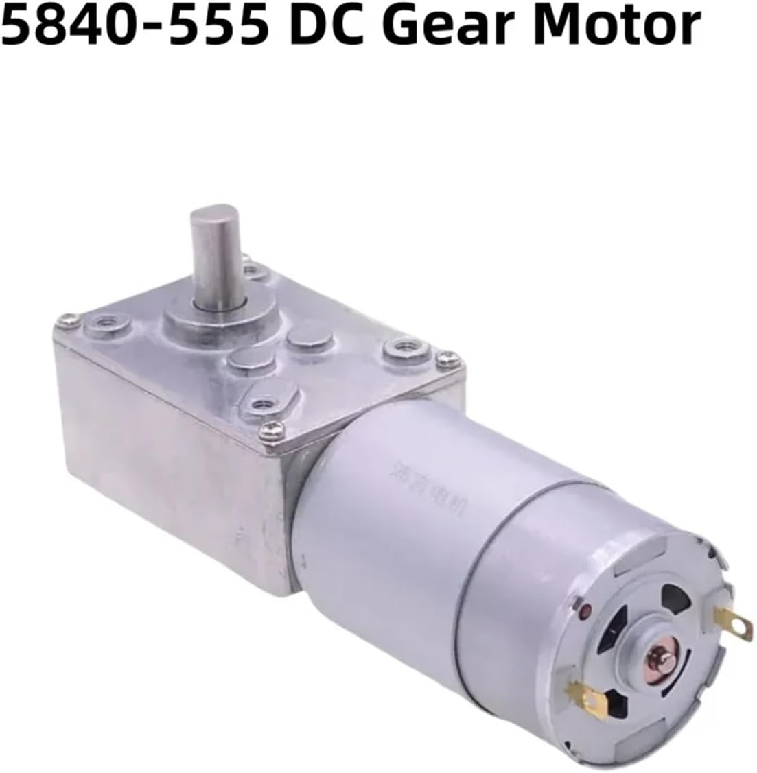 12V24V 5840-555 DC Worm Gear Motor Self-locking Smart Doors And Windows Electric Home Appliance DIY Model TOY(260rpm,24V)
