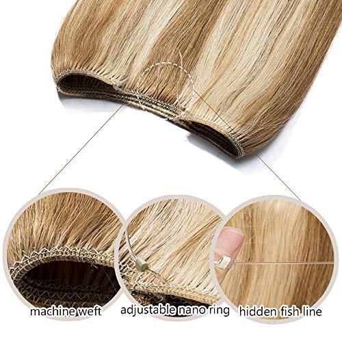 image for Rich Choices 16 Inches Hidden Crown Human Hair Extensions One Piece In