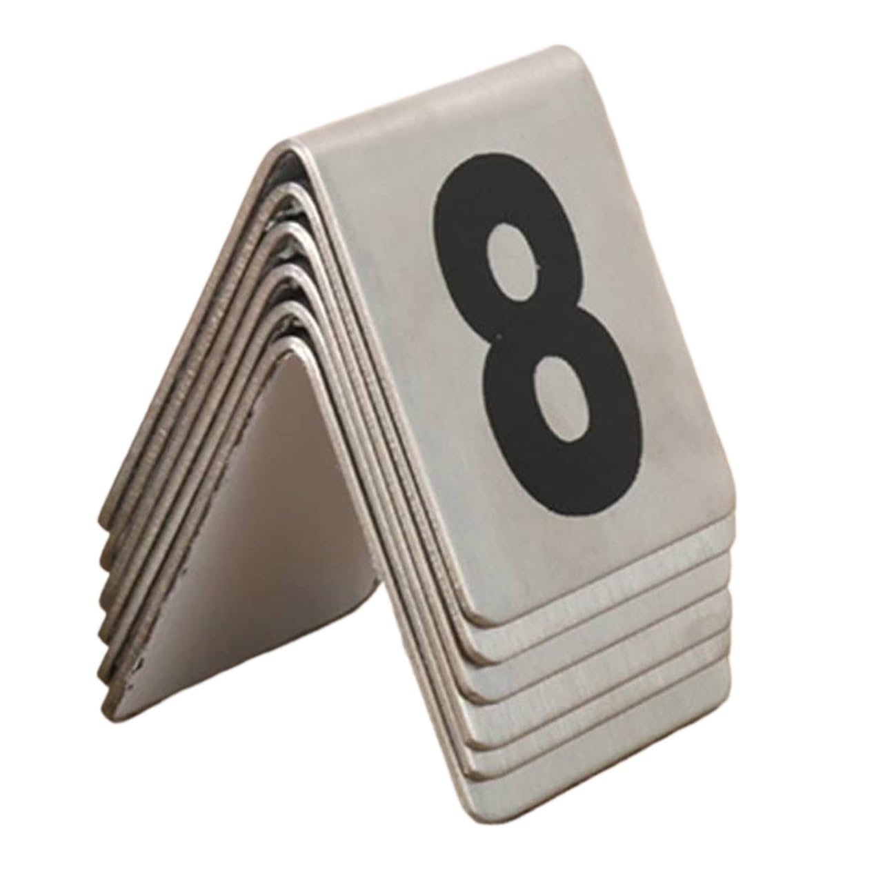 Tischnummer Karten, Tischkarten, Edelstahlschilder for Hochzeiten, Restaurants, Bistros, Tischnummern, Karten, Zeltstil, Tischkarten, digitales Schild, Sitzkartennummer 1–50/1–100 ( Color : 1 to 100 ,