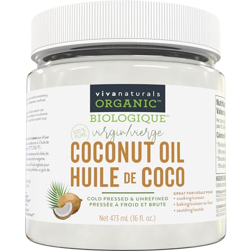 Virgin Coconut Oil, 16 fl oz NonGMO, ColdPressed and Unrefined
