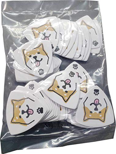 Daiking柴犬ギターピックとラインアングル0.8mm50枚パック