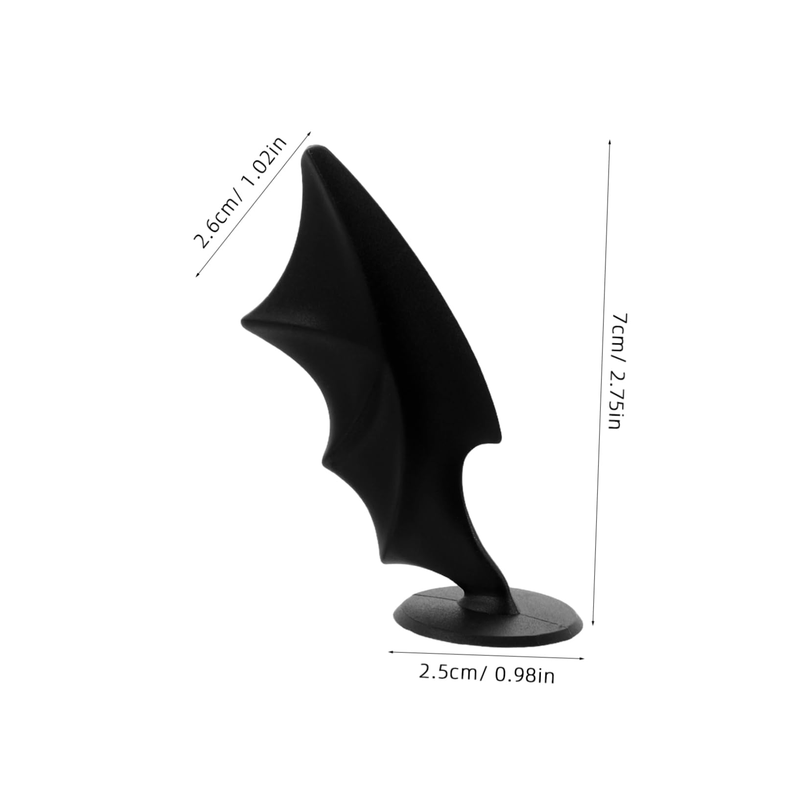 Anneome Motorcycle Cover Bat Wings Accessory Suction Cup Adhesive Novelty Wings Hair Protector