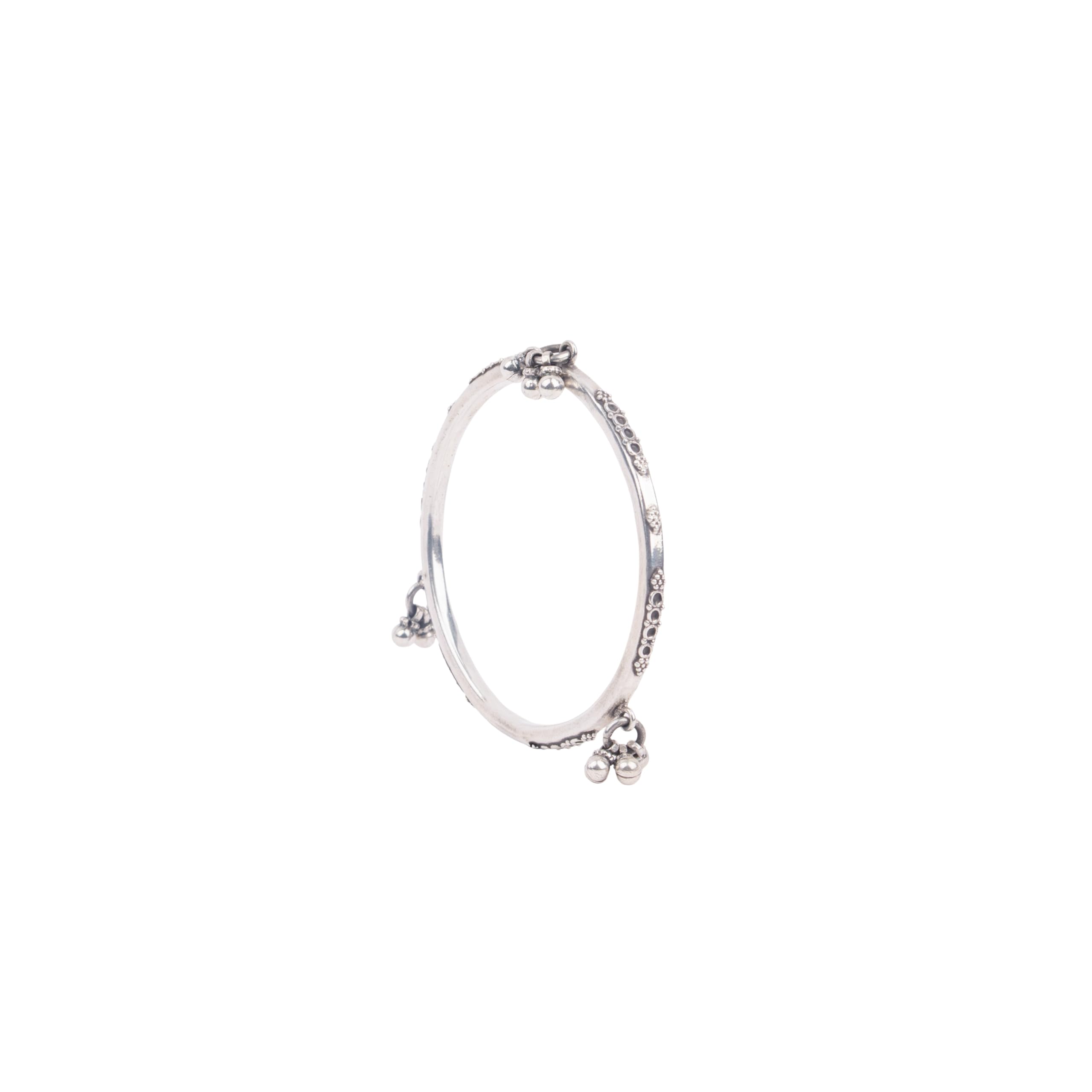 shyle 925 Sterling Silver Bangle/Bracelet,Dulari Ghunghroo Intricate Bangles,Well Stamped with 925,Traditional Silver Jewellery, Handcrafted Silver Oxidized Bangle/Bracelet, Womens Accessory-picture-23