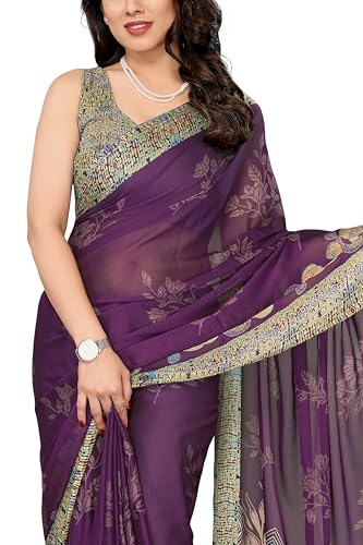 Image of MIRCHI FASHION Saree for Woman Chiffon Tie Dye Printed | Lightweight Daily Wear Women's Sari with Unstitched Blouse Piece (Available in 10 Colors)