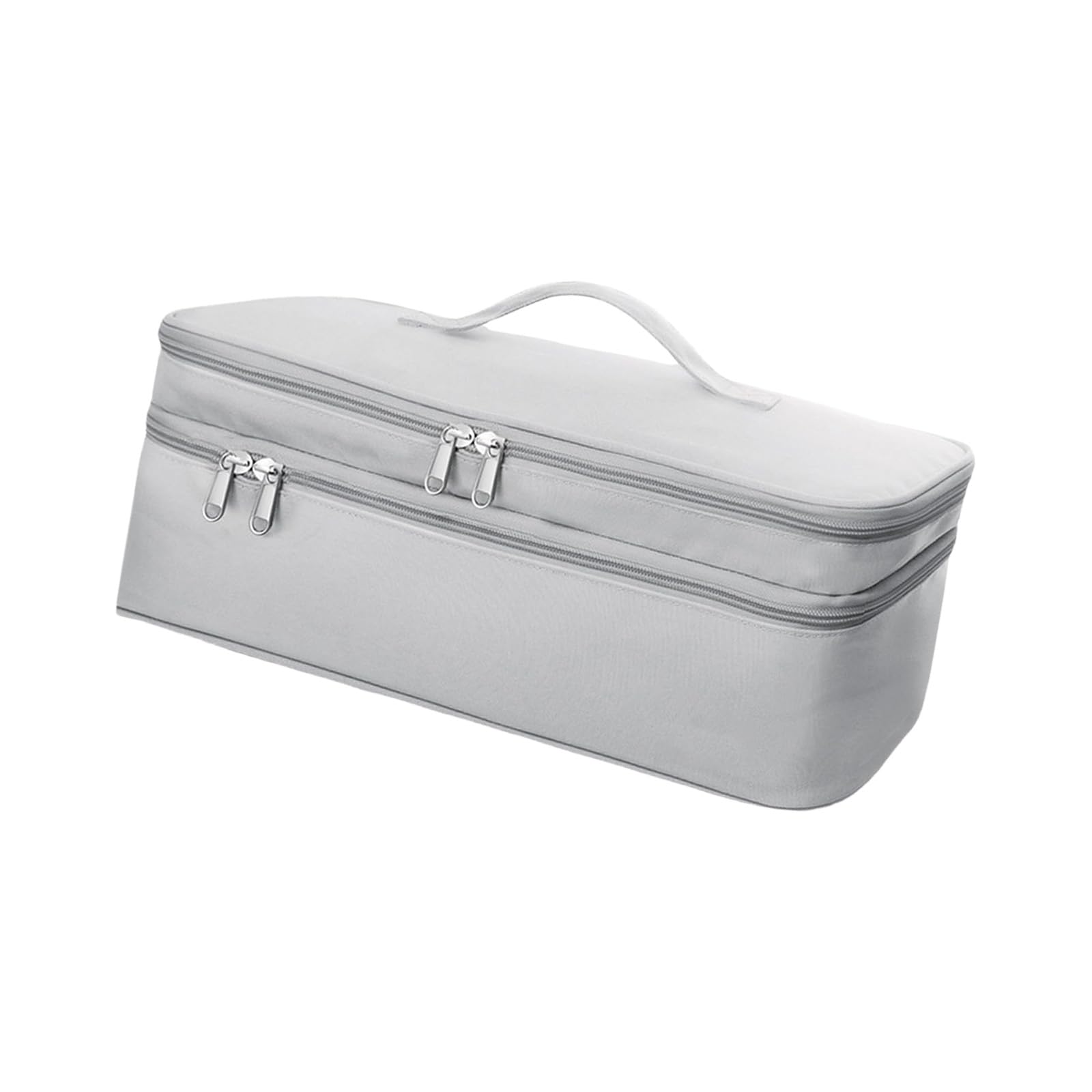 Hsioluted Compact Double Pocket Blow Dryer Carrying Pouches Portable Storage Solution Thickened Fabric Protections Waterproof Design Double Layer Hair Dryer Storage Case