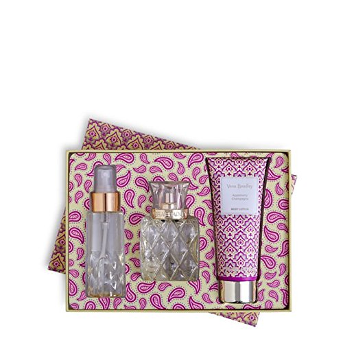 Vera Bradley 3 Piece Fragrance To Go Gift Set - Appleberry Champagne