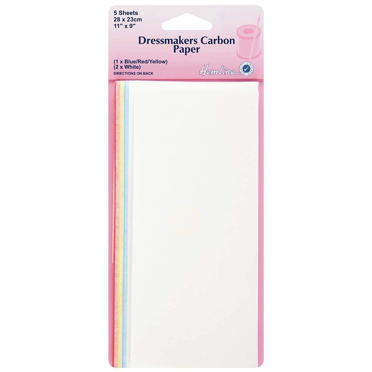 Hemline White/Blue/Red Dressmakers Carbon Paper