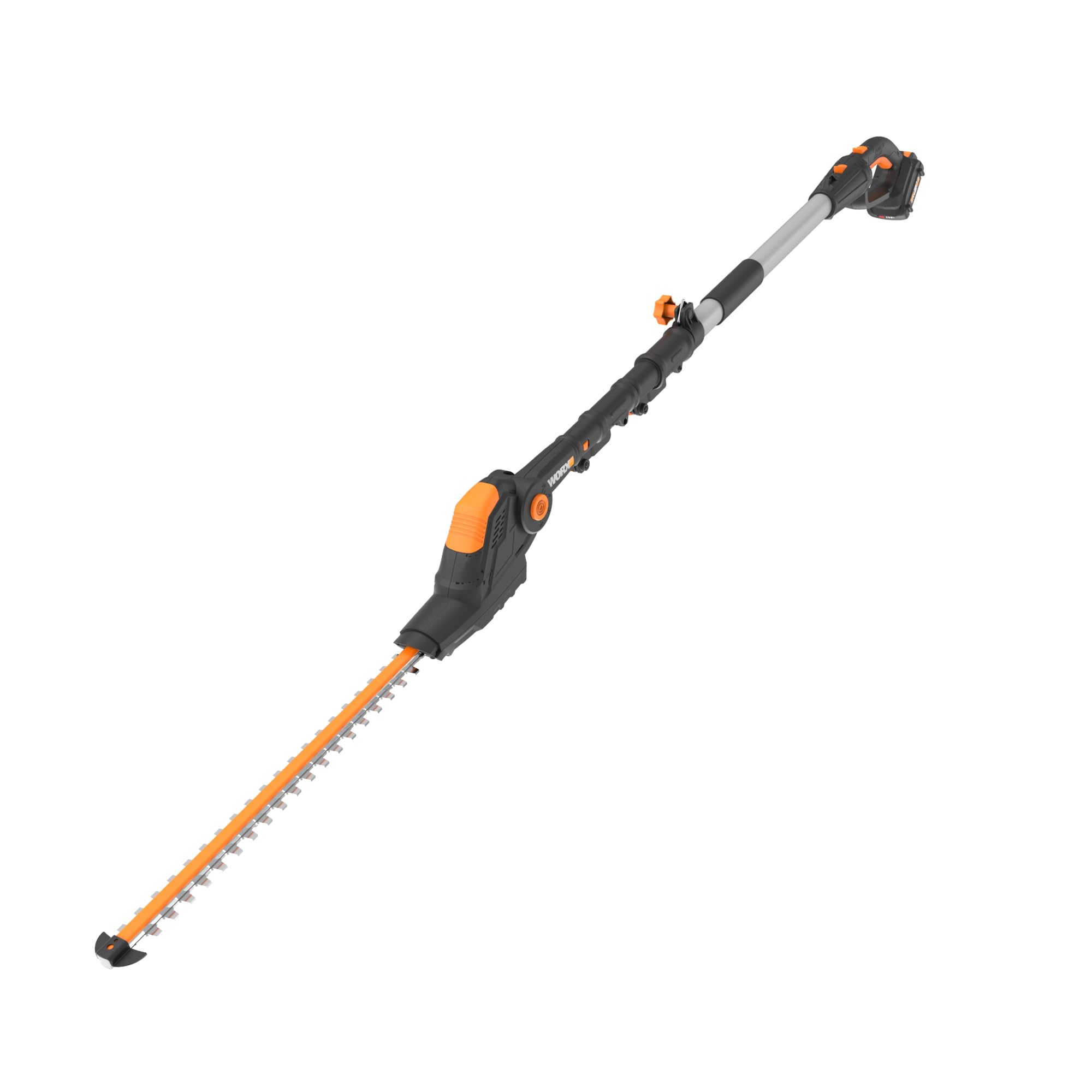 WORX WG252.9 20V 20" Cordless Hedge Trimmer, Reach Up to 12 Inch, Extended Pole, 180° Rotation Head, Battery & Charger Not Included