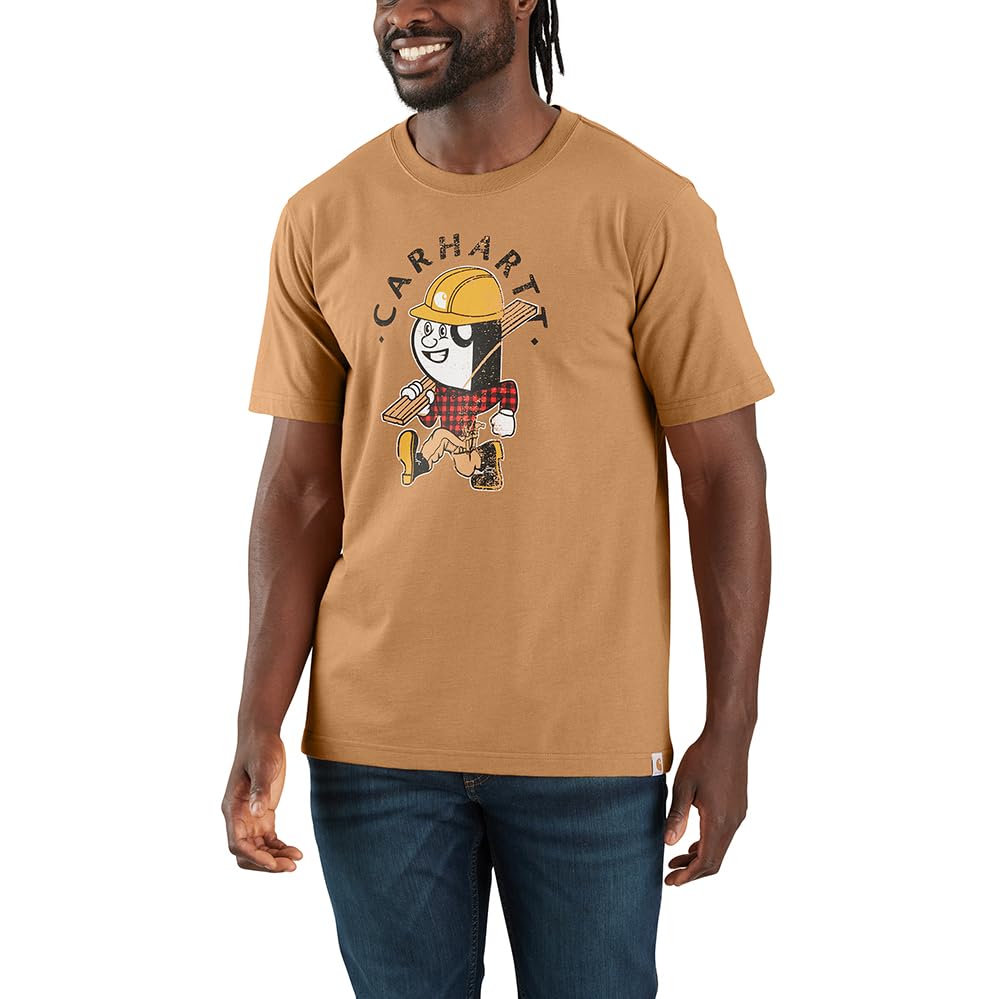 Carhartt Men's 106534 Relaxed Fit Lightweight Short-Sleeve Carpenter Graphic T-