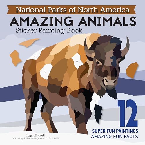 National Parks of North America Amazing Animals Sticker Painting ...