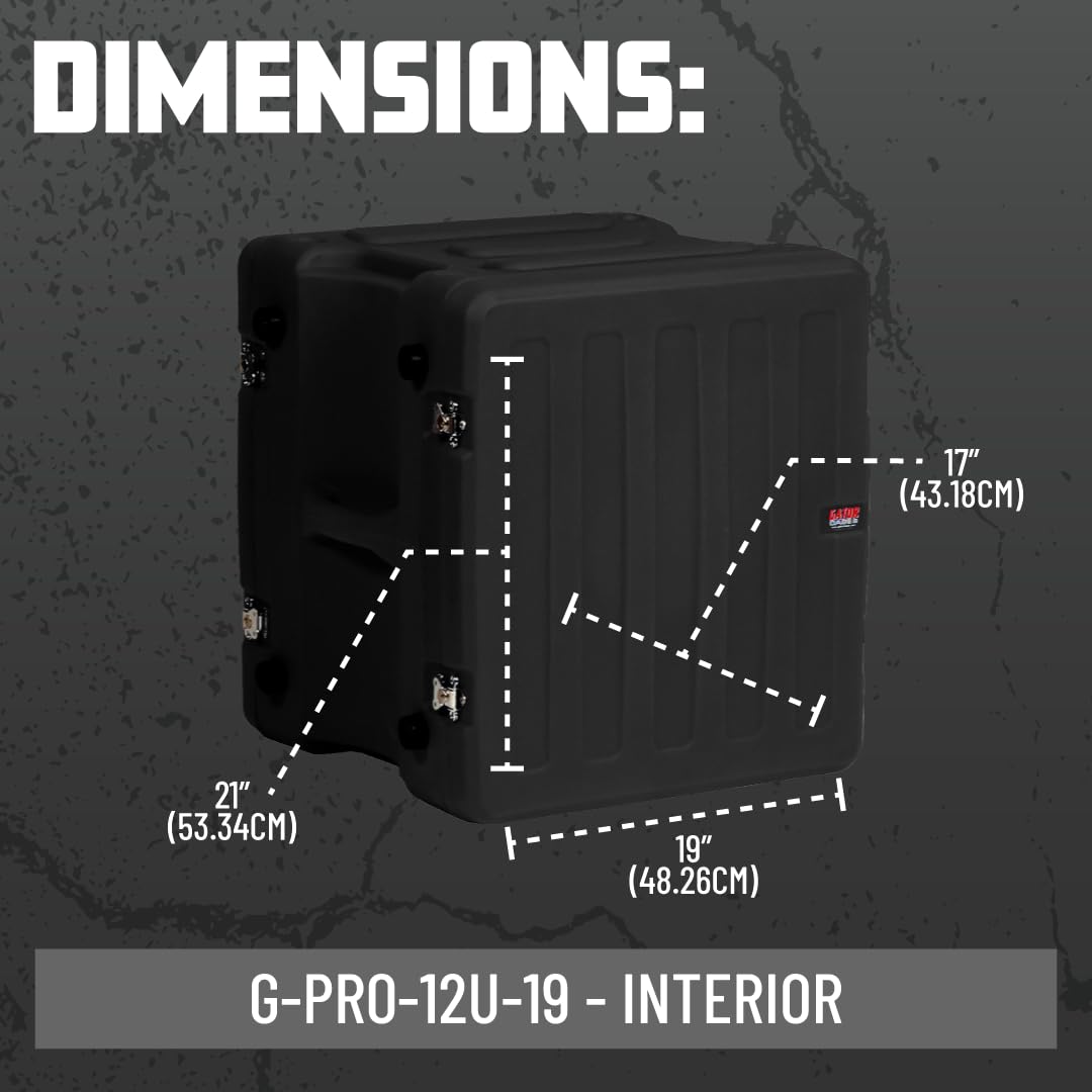 Amazon.co.jp: Gator Cases Proシリーズ 回転成形12Uラックケース 標準