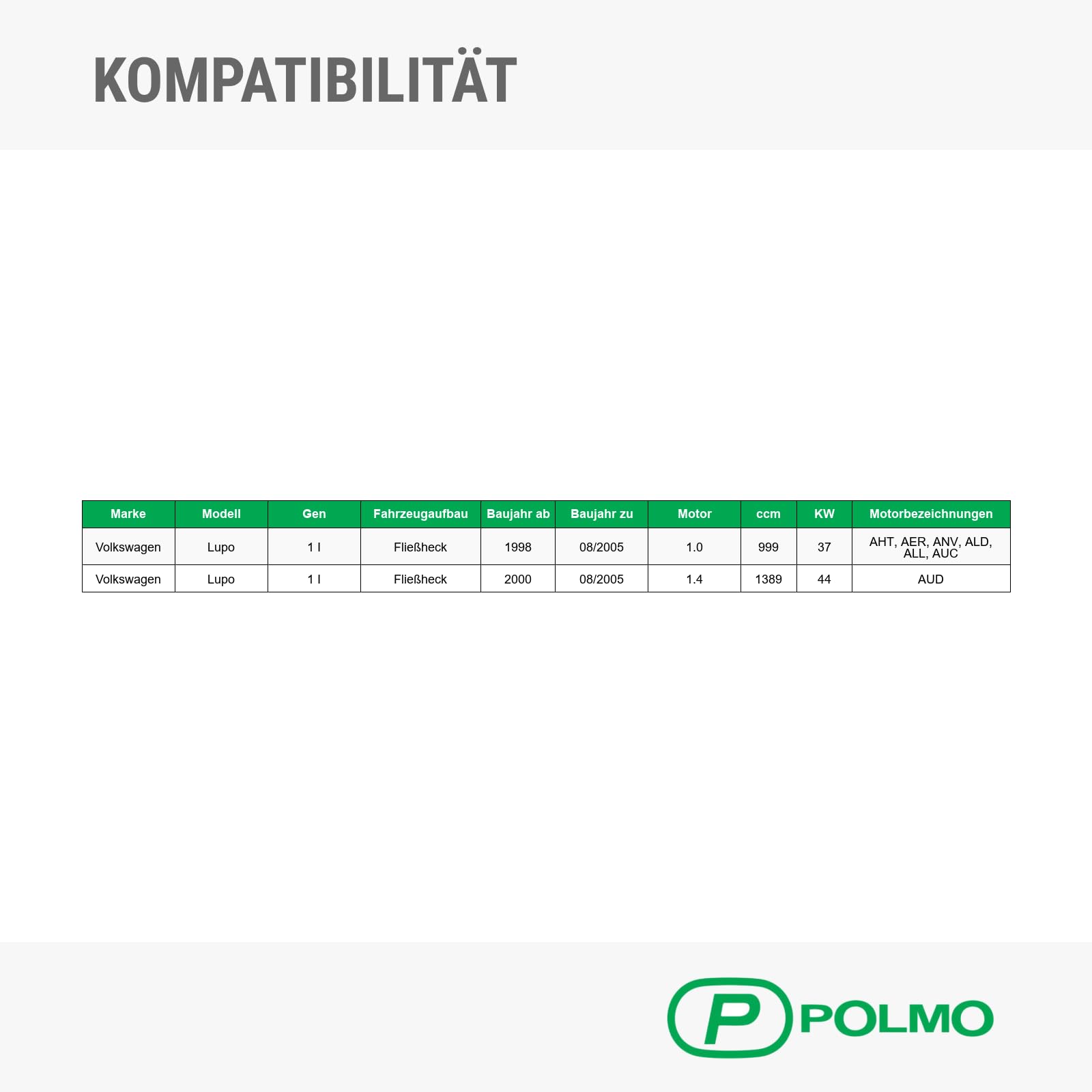 POLMOstrow Auspuff Mitteltopf und Endtopf für VW Lupo 1 I 1.0 1.4 Fließheck 1998-08.2005