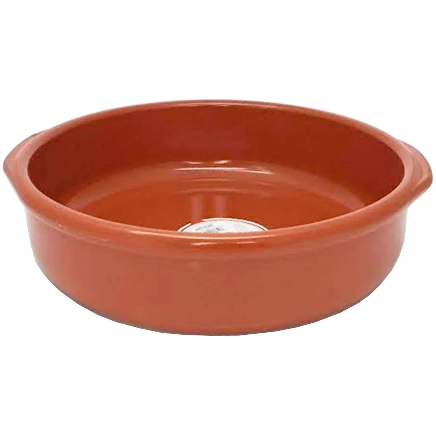 Acan Tradineur - Pack de 8 Cazuelas Redonda de Barro - Apta para vitro y Horno - Ideal para guisos y asados caseros - Ø 26 cm