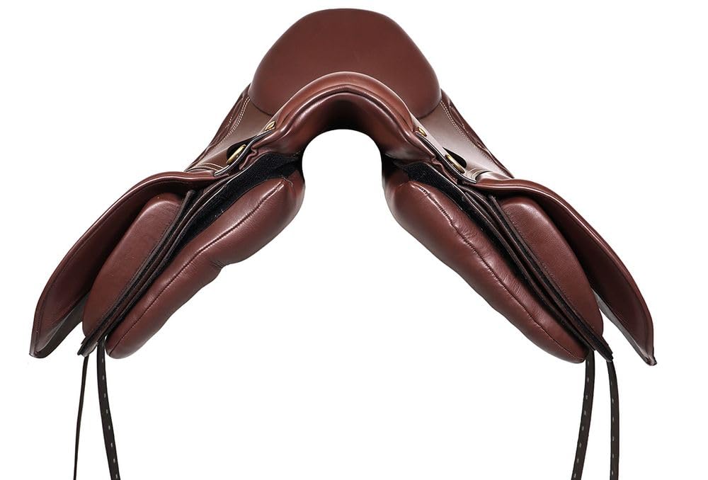 A&M Reitsport Wanderreit Sattel 1126 aus Leder, Braun, wechselbares Kopfeisen, Größe:17.5 Zoll